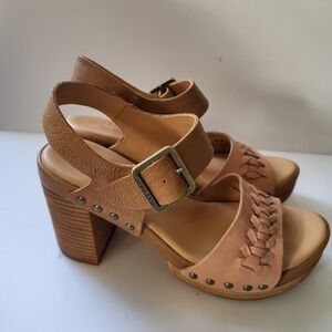 Kork-Ease nude sandal heels